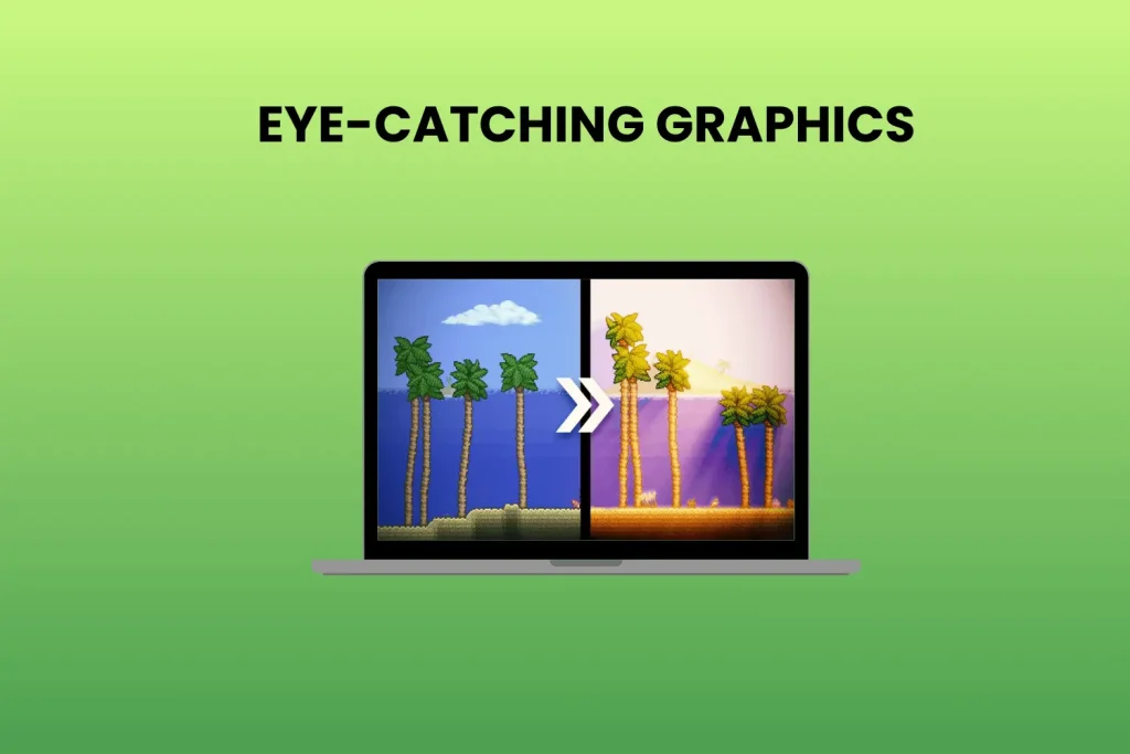 eye-catching graphics 