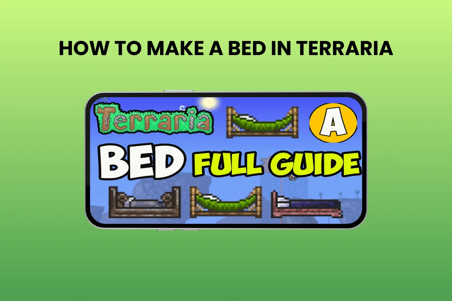how to make a bed in terraria