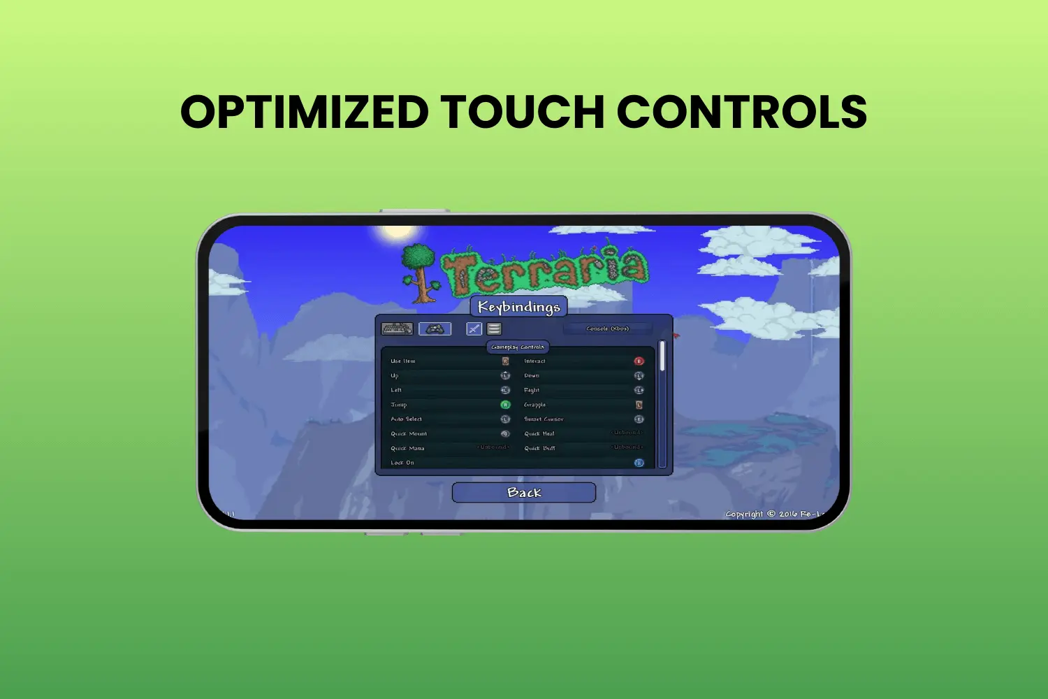 optimized touch controls