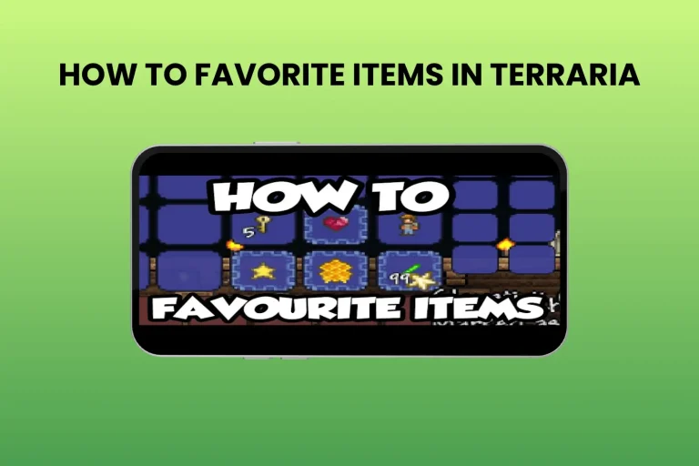 how to favorite items in terraria